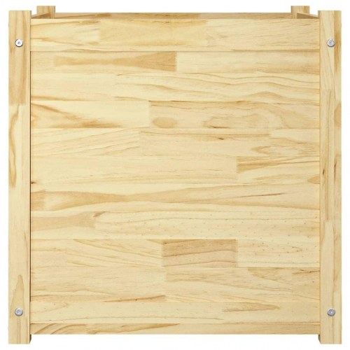 Plantekasser 2 stk. 60x60x60 cm massivt fyrretræ