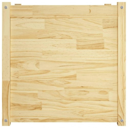 Plantekasser 2 stk. 60x60x60 cm massivt fyrretræ