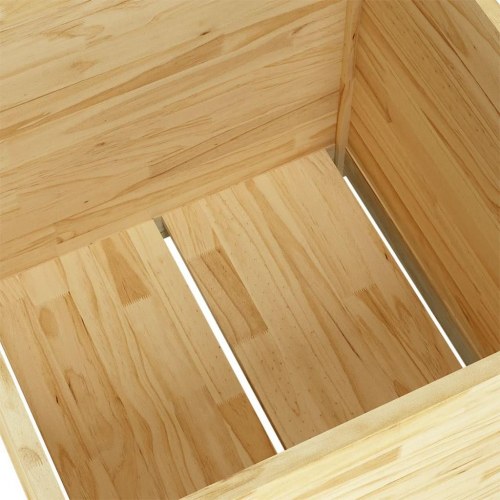 Plantekasser 2 stk. 60x60x60 cm massivt fyrretræ
