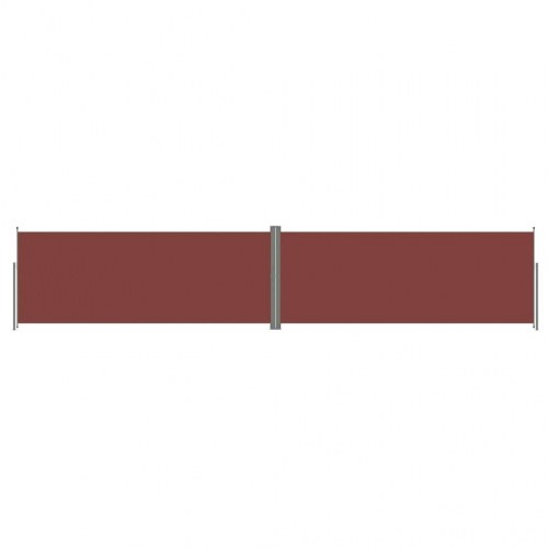 Sammenrullelig sidemarkise 200 × 1.000 cm - brun
