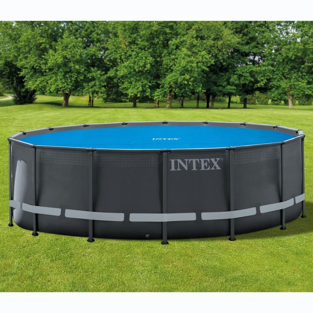 Intex solopvarmet poolovertræk rund 488 cm
