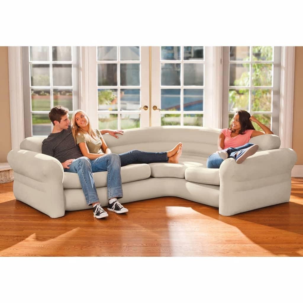 Intex oppustelig hjørnesofa 257x203x76 cm 68575NP