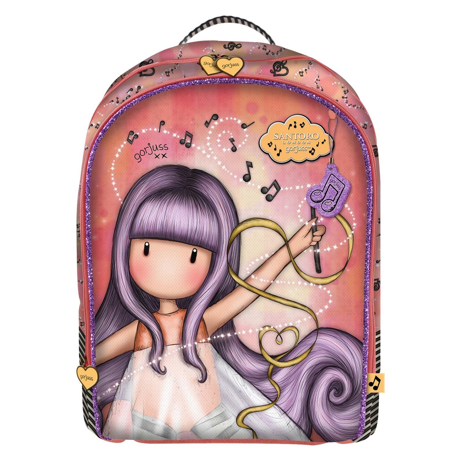 Skoletaske Little Dancer Gorjuss Little Dancer Laksefarvet