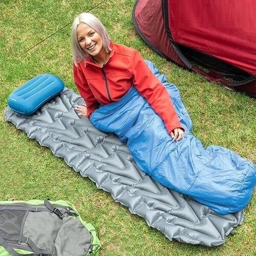 Oppustelig madras og hovedpude Ultralight InnovaGoods