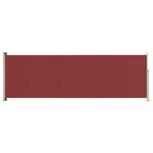 Sammenrullelig sidemarkise til terrassen 200x600 cm rød