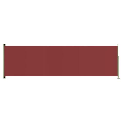 Sammenrullelig sidemarkise til terrassen 180x600 cm rød