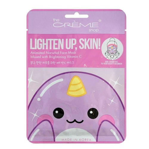Ansigtsmaske The Crème Shop Lighten Up, Skin! Narwhal (25 g)