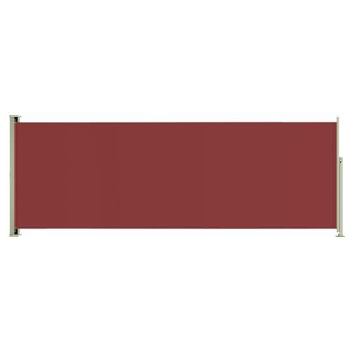 Sammenrullelig sidemarkise til terrassen 220x600 cm rød