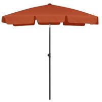 Strandparasol 180x120 cm terrakotta