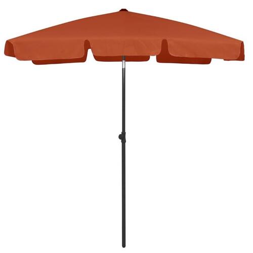 Strandparasol 180x120 cm terrakotta