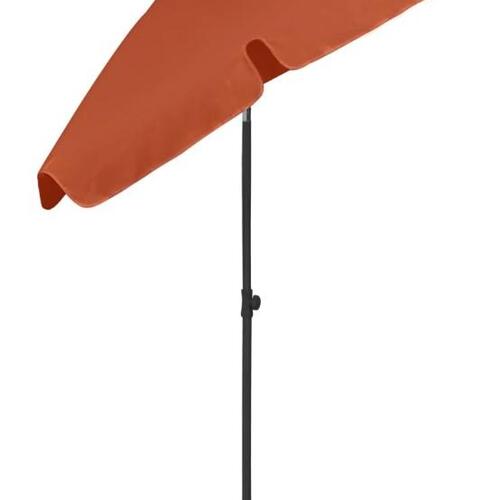 Strandparasol 180x120 cm terrakotta