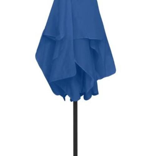 Strandparasol 180x120 cm azurblå