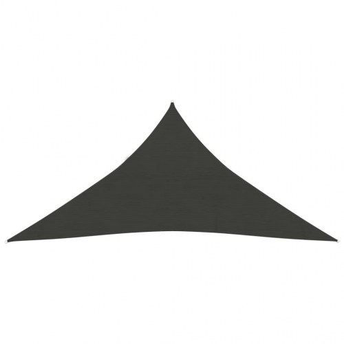 Solsejl 160 g/m² HDPE - 3×4×4 m, trekant, antracitgrå