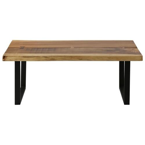 Sofabord 102x54x41 cm massivt suartræ