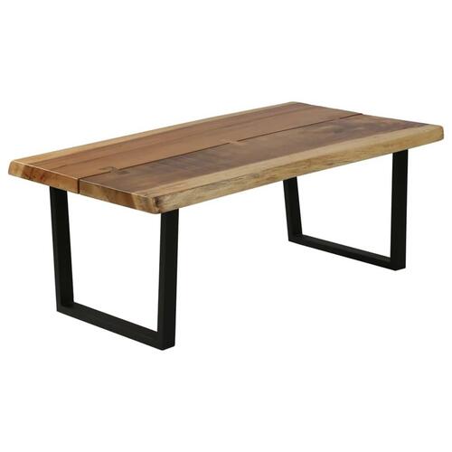 Sofabord 102x54x41 cm massivt suartræ