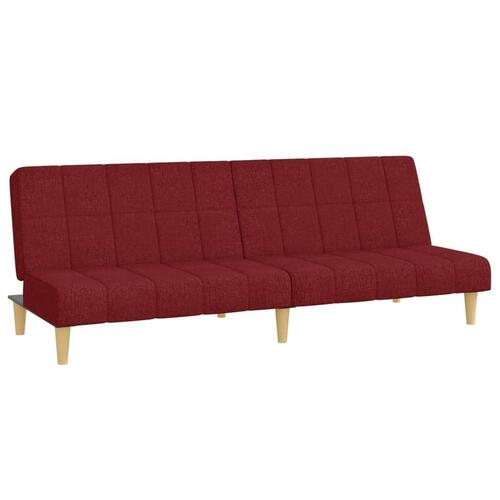 2-personers sovesofa stof vinrød