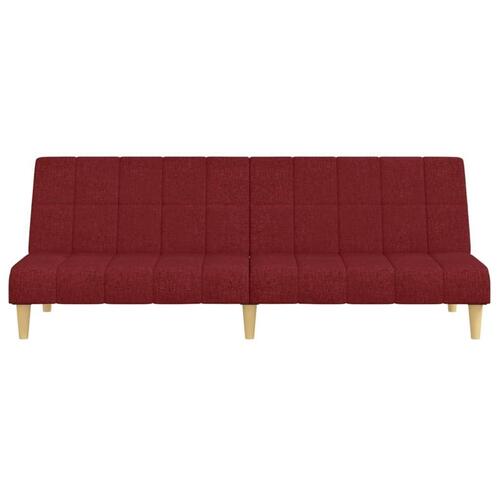2-personers sovesofa stof vinrød