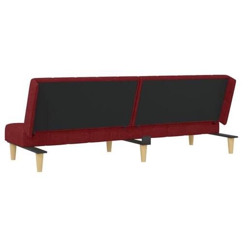 2-personers sovesofa stof vinrød