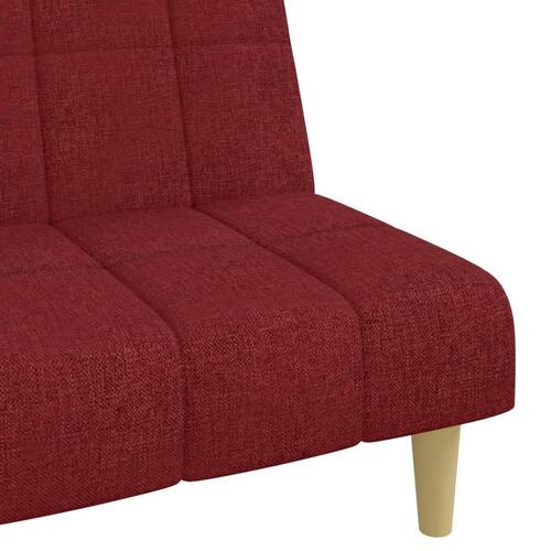 2-personers sovesofa stof vinrød