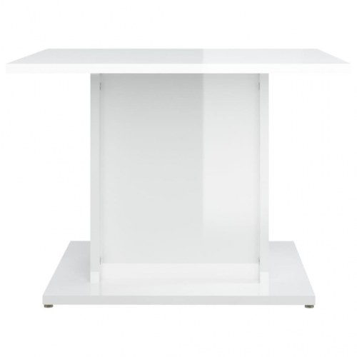 Sofabord 55,5x55,5x40 cm konstrueret træ hvid højglans