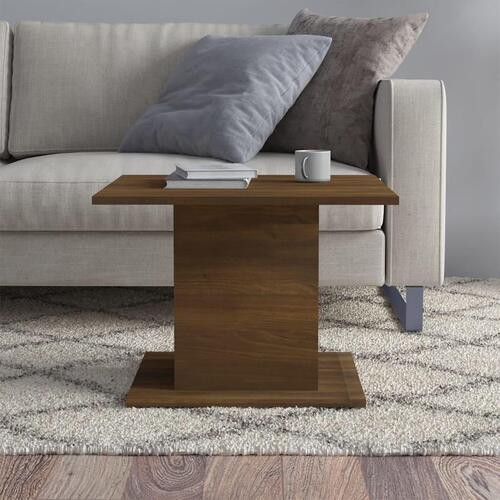 Sofabord 55,5x55,5x40 cm spånplade brun eg