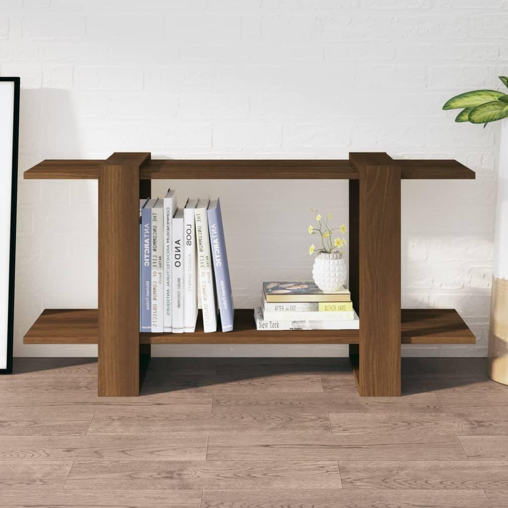 Bogreol 100x30x51 Konstrueret Træ Brun