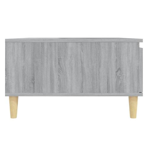 Sofabord 90x60x35 cm konstrueret træ grå sonoma-eg