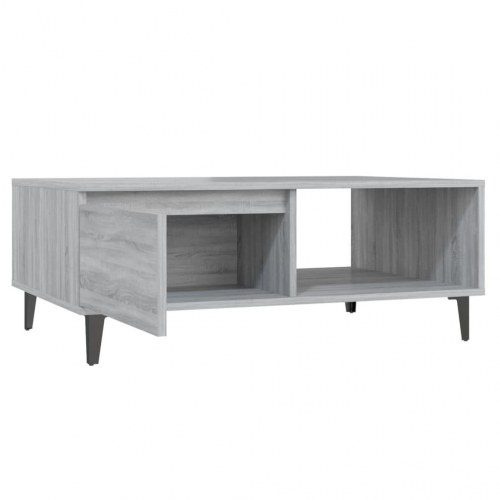 Sofabord 90 x 60 x 35 cm - grå sonoma-eg