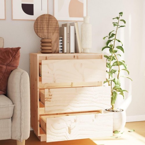 Skænk 60x34x75 cm massivt fyrretræ