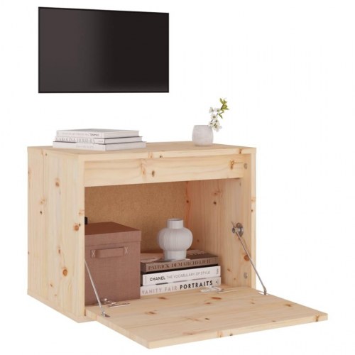 Vægskab 45×30×35 cm i massivt fyrretræ - væghængt skab