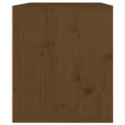 Vægskab 45x30x35 cm massivt fyrretræ honningbrun