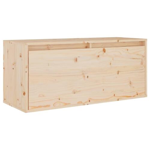 Vægskab 80x30x35 cm massivt fyrretræ