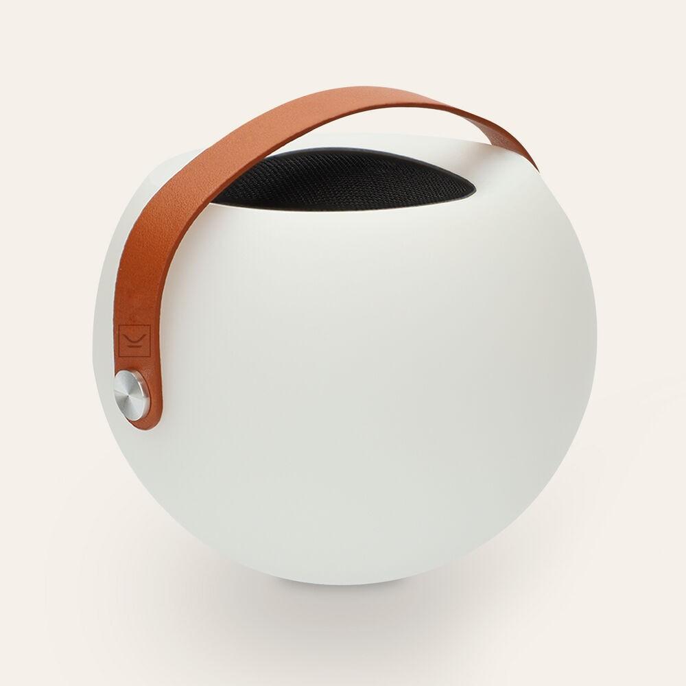 Bluetooth Højtaler Med Led Lampe Ksix Bubble Hvid Bærbar