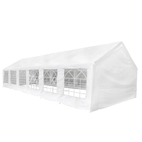 Festtelt 12 x 6 m hvidt