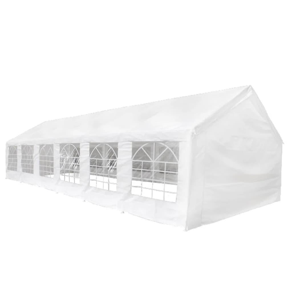 Festtelt 12 x 6 m hvidt