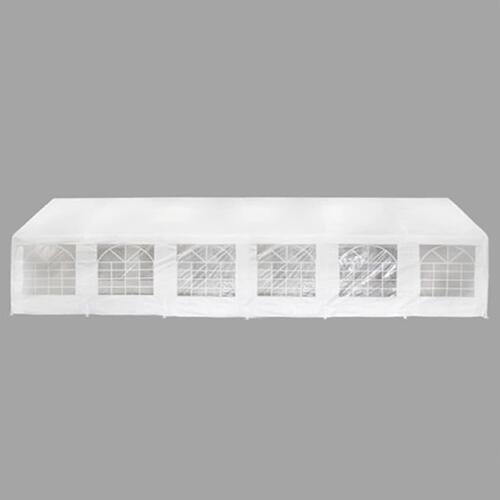 Festtelt 12 x 6 m hvidt