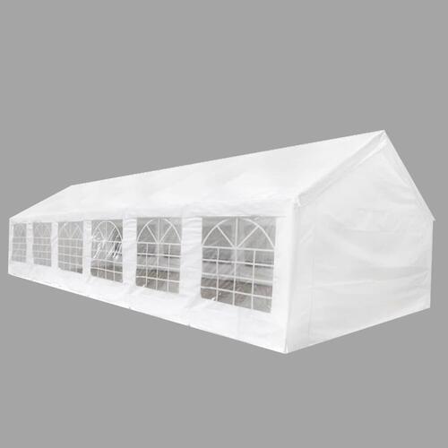 Festtelt 12 x 6 m hvidt