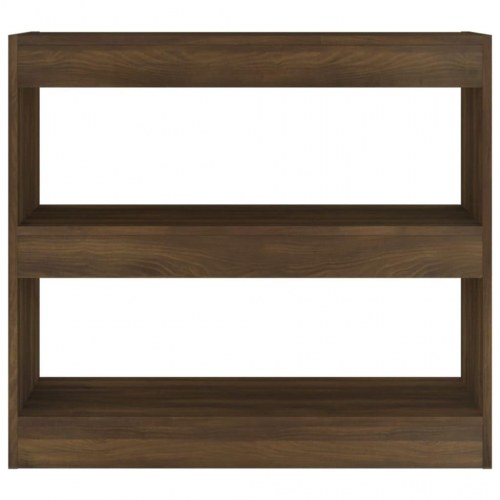 Bogreol/rumdeler 80x30x72 cm brun egetræ