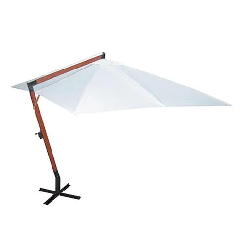 Parasol 300 x 400 cm hvid