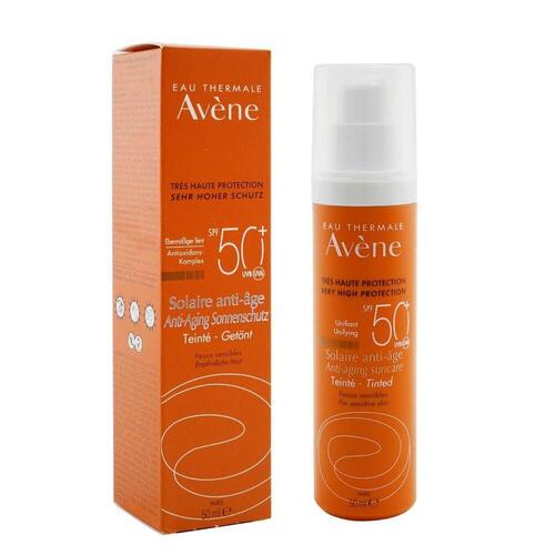 Solbeskyttelse med farve Avene Tinted Anti-Age (50 ml)