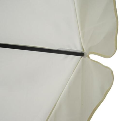 Parasol 500 cm aluminium hvid