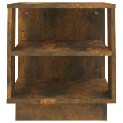 Sofabord 40×40×43 cm i konstrueret træ - røget egetræsfarve