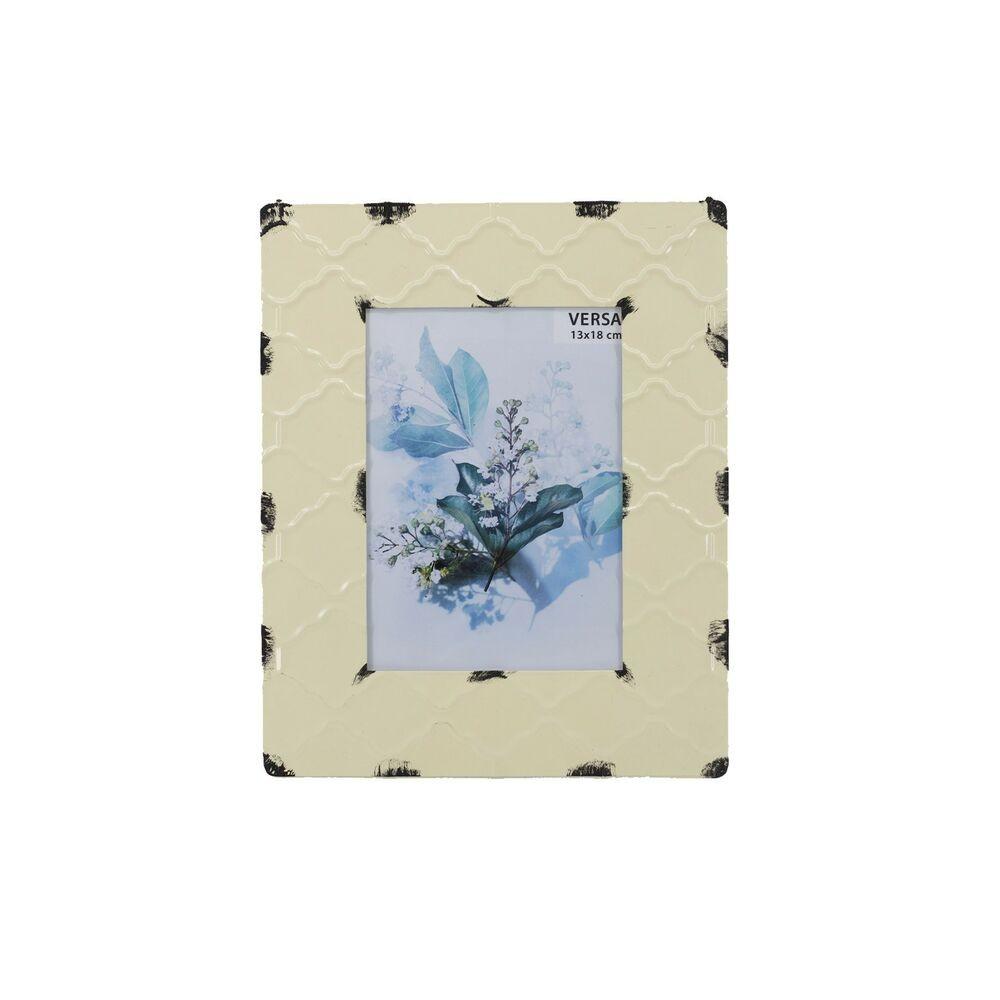 Versa Congo Fotoramme I Metal Hvid 15 × 26 × 21 Cm