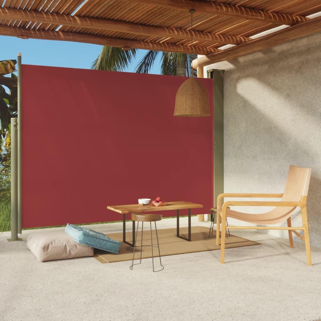 Sammenrullelig sidemarkise til terrassen 220x300 cm rød