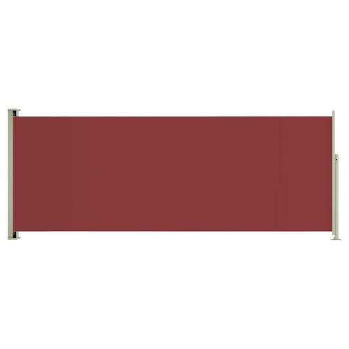 Sammenrullelig sidemarkise til terrassen 200x500 cm rød