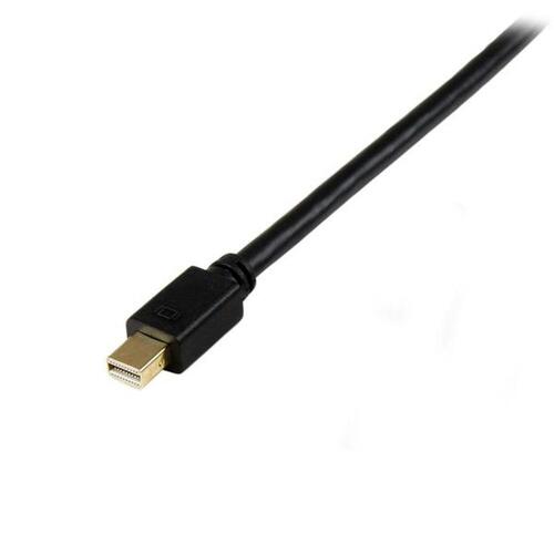 DisplayPort til DVI-mellemstik Startech MDP2DVIMM3BS Sort