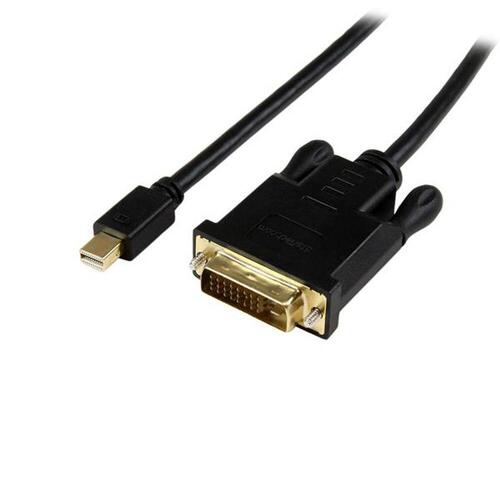 DisplayPort til DVI-mellemstik Startech MDP2DVIMM3BS Sort