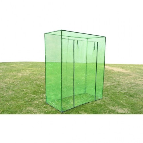 Drivhus med stålramme og PVC-overtræk - grøn, 170 × 80 × 200 cm