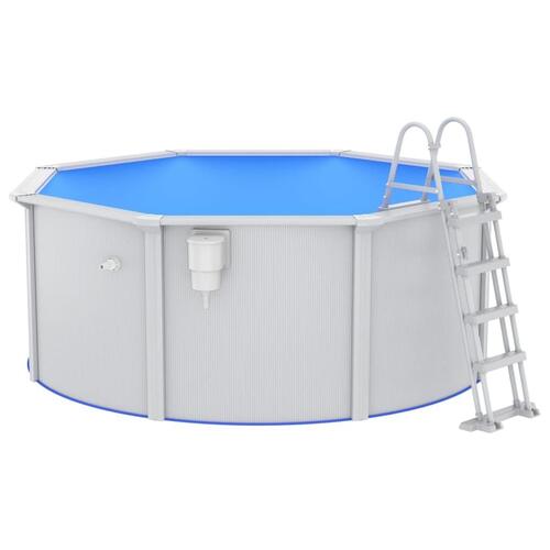 Swimmingpool med poolstige 300x120 cm