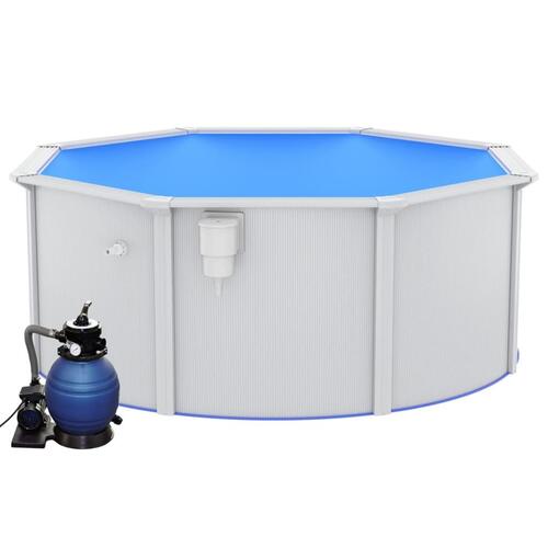 Swimmingpool med sandfilterpumpe 300x120 cm